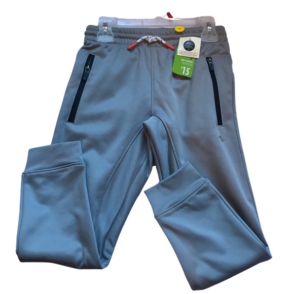⭐️NWT Athletic Wear Gray Boys Zip Pocket jogger pants⭐️ - Picture 1 of 3